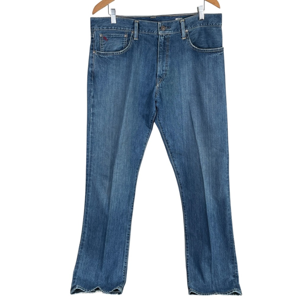 Polo Ralph Lauren Straight Leg Jeans Mens (Actual 36x34) Blue Denim Cotton